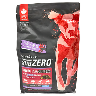 Nutrience 全齡小型犬 頂級黑鑽無穀凍乾飼料, 牛肉 + 羊肉 + 野豬肉, 1.8kg, 1袋