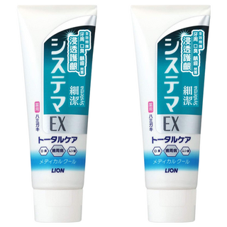 LION 獅王 Systema 細潔 浸透護齦EX牙膏，有助於減少牙齦問題，幫助保持口氣清新，減少蛀牙風險, 130g, 2條