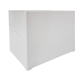 櫥櫃系統 雜物收納盒 M寬14x21x15.5cm 白色, 1個