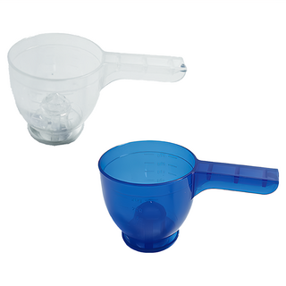 上手家居 防溢沖泡量匙/漏勺/奶粉匙 藍色白色 9 x 5 x 4.5cm, 2個