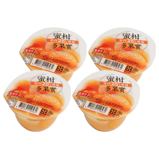 盛香珍 蜜柑多果實果凍, 180g, 4個