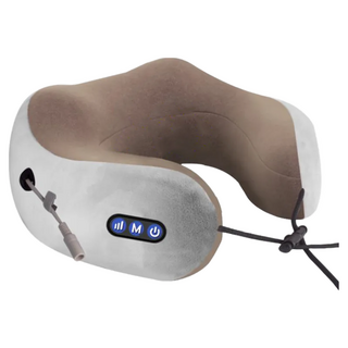 KOKOYI U型多功能肩頸按摩器, 棕色，粉色, 揉捏震動加熱款