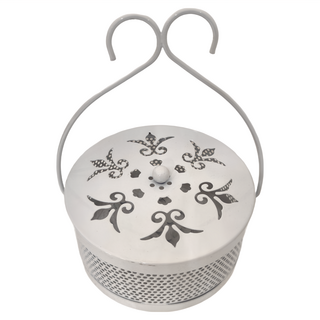 鏤空蚊香盒 古銅色/黑色/粉色/灰色, 15 x 8cm, 白色