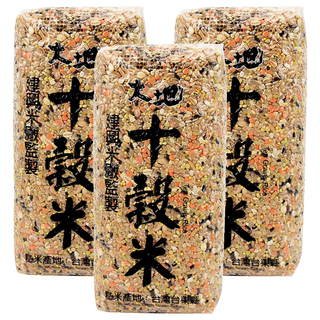 池上多力米 池上大地 十穀米 建國米廠嚴選, 1.5kg, 3包