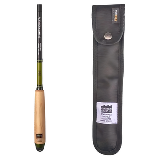 FARMERCAMP小物釣魚竿 玻璃纖維, 1.5m, 軍綠色, 1支