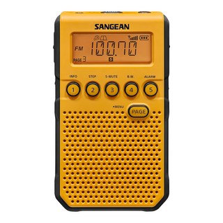SANGEAN 山進電子 調頻立體/調幅 數位式收音機, DT-800, 黃色, 1個
