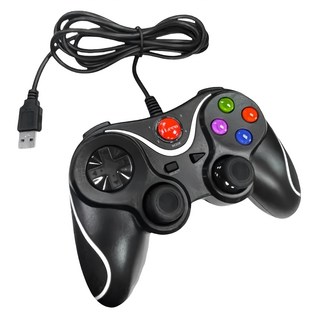 iLeco 多遊戲模式 雙震動戰鬥遊戲手把, PC360/Android/PS3 遊戲機, 止滑材質設計, JP-6, 1個