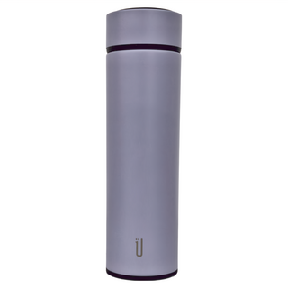 Let's Cook 樂司廚品 輕量保溫瓶 500ml 真空雙層304不鏽鋼材質 附可拆式濾網, 淺紫色, 1個