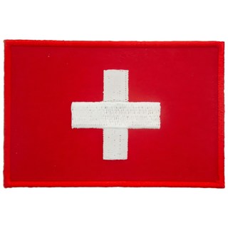 A-ONE 匯旺 瑞士國旗刺繡布貼 8x5cm 台灣製造, 瑞士, 1件