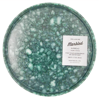 HIGHTIDE 大理石紋圓盤, 直徑130+20毫米, 適用於您的工作空間或入口通道, 綠色, 1個