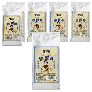 T世家 壺泡免濾大茶包 鐵觀音茶, 多重焙火 熟香甘潤 冷熱皆可泡, 7g, 37包, 6袋