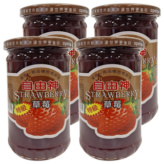 自由神 草莓果醬 台灣製造, 400g, 4罐