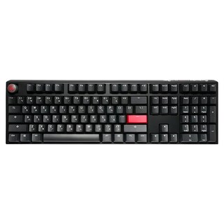 Ducky One3 100% PBT 熱插拔 機械式鍵盤, 舒適升級, 超薄邊框, USB Type-C 接口, 全鍵無衝突設計, Phantom Black 石墨黑, DKON2108, 紅軸