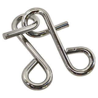 Moulin Roty 益智金屬環 雙生結, 銀色, 1盒