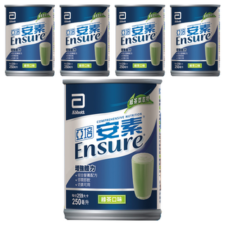 Abbott 亞培 Ensure 安素 綜合營養 綠茶減甜, 237ml, 5罐