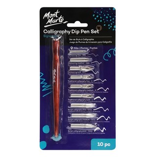 Mont Marte 蒙瑪特 沾水筆桿 + 筆頭套裝, 10件, MMCA0007