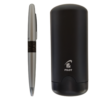 PILOT 百樂 MR2 原子筆 附盒 0.7mm 黑芯 全長138mm, 銀色, 1組