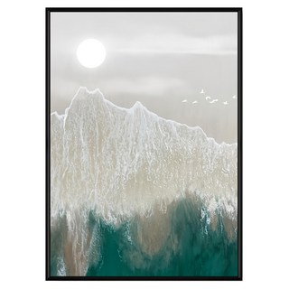 菠蘿選畫所 掛畫 雲山幻境 II APAA3417B, 黑色