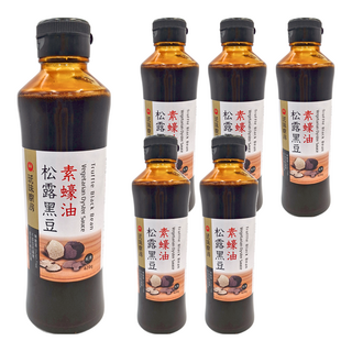 萬家香 玩味廚房 松露黑豆素蠔油 420g 玻璃瓶裝, 6瓶