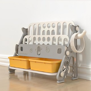 lilikoko 哩哩摳摳 鱷魚書架收納櫃, 灰色, 3層