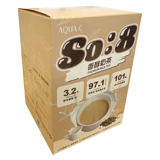 AQUA C. 花漾皙 So:8 香醇奶茶, 10包, 25g, 1盒