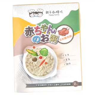 Happy Family 親子御膳坊 玉米雞肉寶寶粥 2包, 150g, 1盒