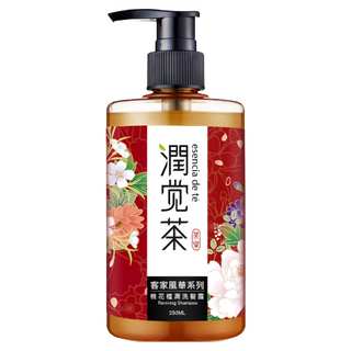 茶寶 TEAPOWER 潤覺茶 客家風華系列桃花柔潤洗髮露 茶籽桃花融合 山茶花油 植萃精華 各類髮質適用, 350ml, 1瓶