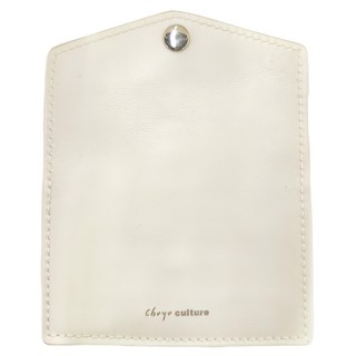 珠友文化 扣式雙層票卡 名片套, 台灣製, 70 x 99 x 2mm, 米色