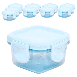 小麥購物 迷你保鮮盒, C088 藍色 25g, 10個