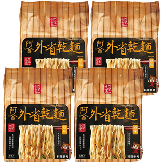 阿舍食堂 外省乾麵 原味 非油炸 Q彈麵體 蛋奶素 台灣製造, 20包