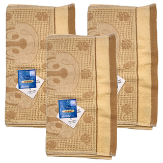 CHIP 'N' DALE 奇奇蒂蒂 Disney 迪士尼 奇奇蒂蒂毛巾 33*76cm 100%棉 台灣製, 棕色, 3條