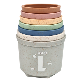 mugu 沐咕寶貝 感官學習疊疊杯, 1歲以上玩具, MGBO3101, 1個
