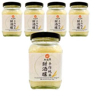 米發發 手作純米甜酒釀, 溫潤滋補, 可直接食用, 可調製冷飲或料理, 300g, 5罐