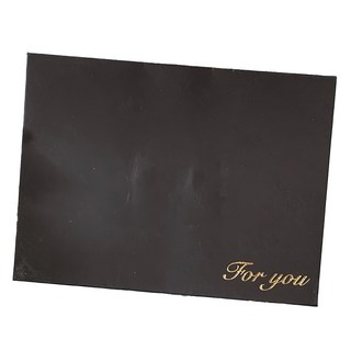 燙金聖誕生日卡片信封組 紙質, 黑色, 50個