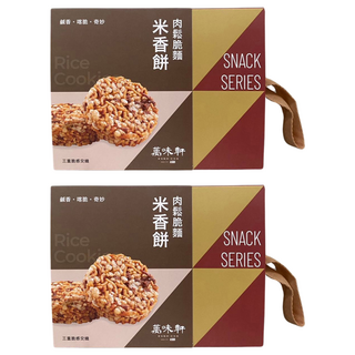 萬味軒 肉鬆脆麵米香餅 128g 2盒
