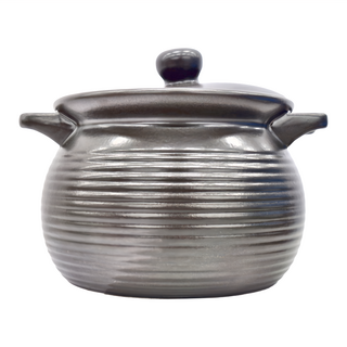 新食器 台灣製 陶瓷鍋 4.5L, 27.5cm, 黑色, 1個