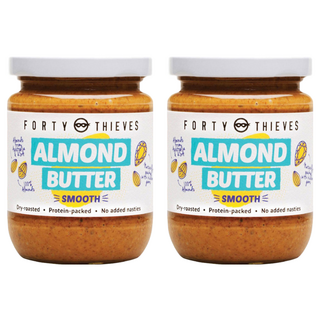 FORTY THIEVES 杏仁抹醬, 100%杏仁製成 無添加物, 235g, 2罐