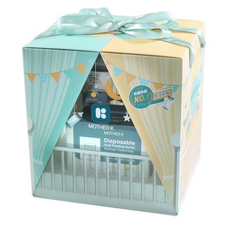 MOTHER-K 拋棄式奶瓶禮盒，Tritan材質，安全無憂, 時尚灰, 1盒