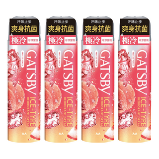 GATSBy 冰漩爽身噴霧 冰涼蜜桃, 216ml, 4件