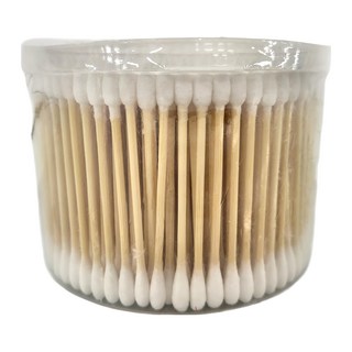 小麥購物 竹棒雙頭棉花棒 S313 7.3cm 雙圓頭 119g, 500支, 4罐
