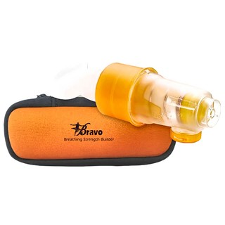 X-BIKE 晨昌 舒呼樂 呼吸訓練器 躍級款 (豔陽橘), 1台, 125 x 17 x 35mm