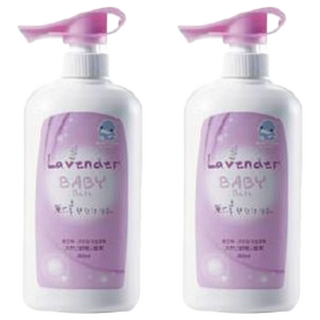 KU.KU Duckbill 酷咕鴨 薰衣草嬰兒沐浴乳，天然/舒眠/滋潤，600ml, 2瓶