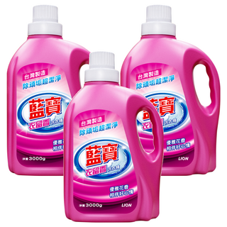 藍寶 衣留香洗衣精 優雅花香, 3kg, 3桶