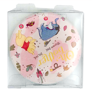 收納王妃 迪士尼彩繪杯墊 圓 2入, 粉色 維尼屹耳, 1組