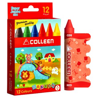 COLLEEN 可力 超酷大蠟筆 套裝組 - 超級大尺寸, 12色, 1盒