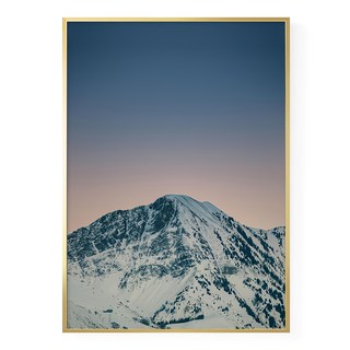 皚皚雪山 畫芯, 金色