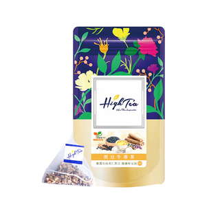 High Tea 伂橙 黑豆牛蒡茶包, 嚴選台灣青仁黑豆, 不含咖啡因, 5g, 12包, 1袋
