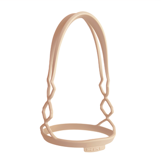 HhL DESIGN 矽膠環保飲料提袋 附收納袋 伯爵奶色, 1個