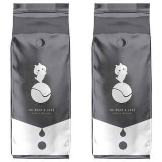 MR.BEAN&AFEI 豆豆先生與他的阿肥 甜蜜巴西 咖啡豆, 咖啡豆(無研磨), 450g, 2包