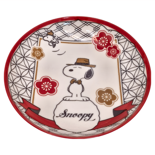 yamaka 山加商店 陶瓷盤 Snoopy, 21 x 4cm, 紅色, 1個